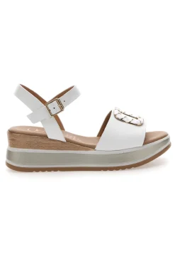 Sandali bianchi con platform 19236-PITTARELLO CLASS