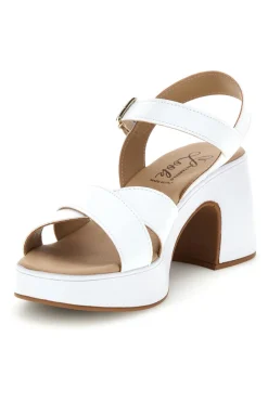 Sandali bianchi con tacco MK3557C435-PITTARELLO LOOK