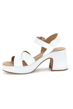 Sandali bianchi con tacco MK3557C435-PITTARELLO LOOK
