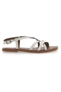 Sandali Bianchi con Tomaia Incrociata A99361102-PITTARELLO SUN Online
