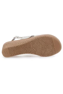 Sandali Bianchi con zeppa decorati 14 GO-INBLU Best