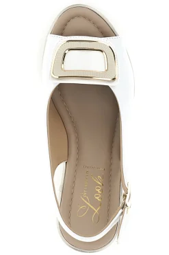 Sandali Bianchi con zeppa e morsetto MK3908352-PITTARELLO LOOK