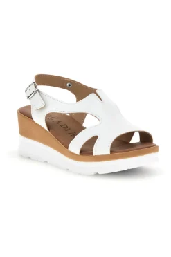 Sandali bianchi con zeppa made in Italy 11074113-PLOCADI Sale