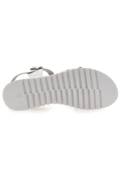 Sandali Bianchi e Argento con Cinturino 005-PLOCADI Clearance