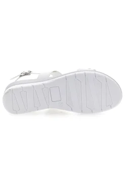 Sandali Bianchi e Argento con Platform 2482-MIO TEMPO New