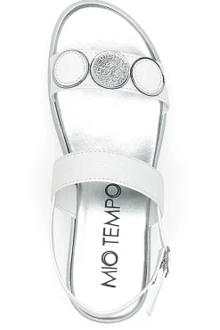 Sandali Bianchi e Argento con Platform 2482-MIO TEMPO New