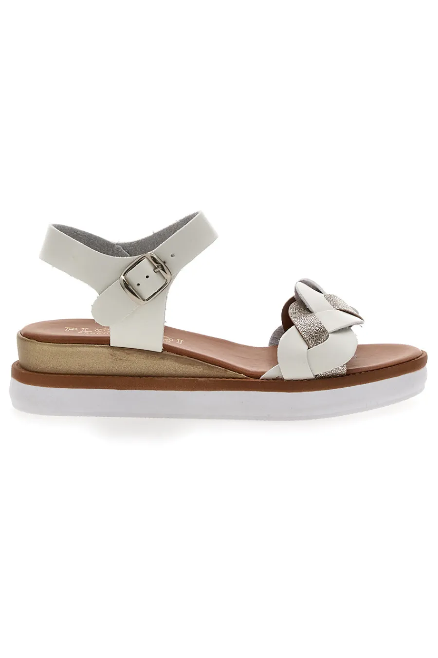 Sandali Bianchi e Platino Con Platform 4,5 cm 3007-PLOCADI
