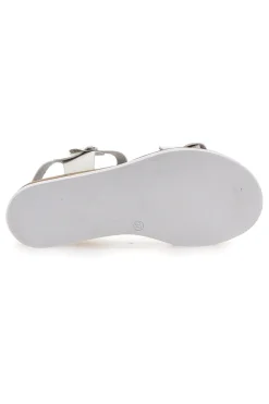 Sandali Bianchi e Platino Con Platform 4,5 cm 3007-PLOCADI