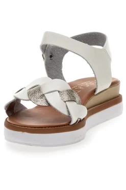 Sandali Bianchi e Platino Con Platform 4,5 cm 3007-PLOCADI