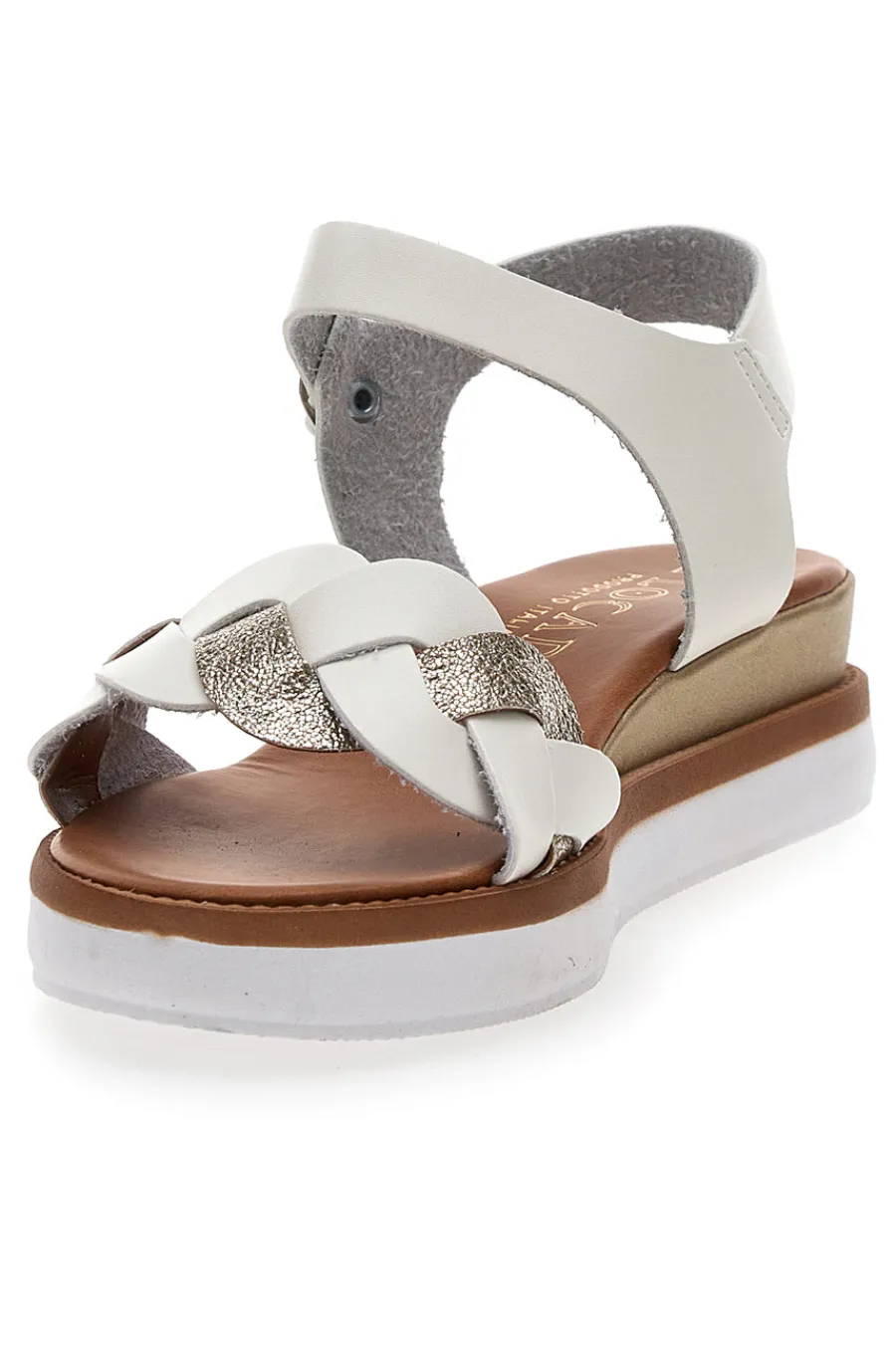 Sandali Bianchi e Platino Con Platform 4,5 cm 3007-PLOCADI