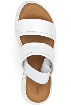 Sandali Bianchi in Pelle con Platform e Elastico Posteriore 54874-PITTARELLO Hot