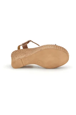Sandali bianchi in pelle con zeppa 5621504-PITTARELLO