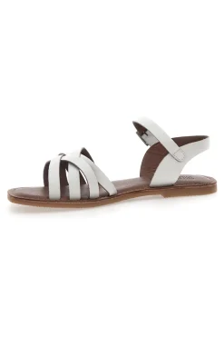 Sandali Bianchi In Vera Pelle A99311102-PITTARELLO SUN Online