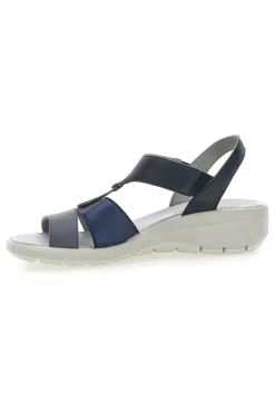 Sandali Blu Con Elastici Laterali Made In Italy 7573505417109-IMAC