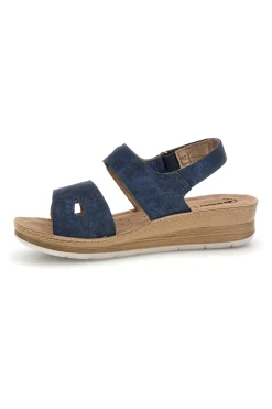 Sandali blu con plantare anatomico 66 FC-INBLU Best
