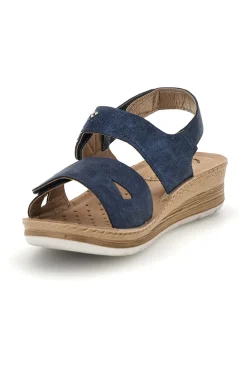 Sandali blu con plantare anatomico 66 FC-INBLU Best