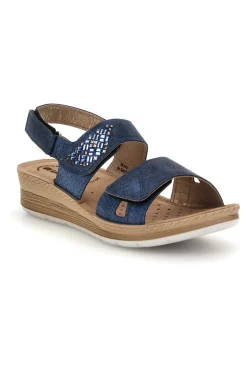 Sandali blu con plantare anatomico 66 FC-INBLU Best