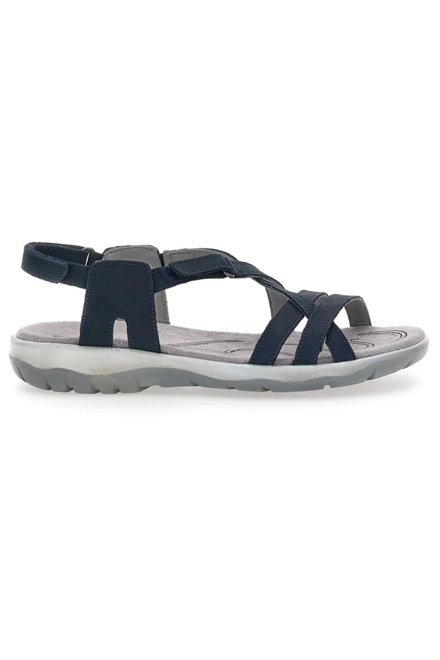 Sandali Blu Con Sottopiede in Vera Pelle 65-FLY DINAMIC Hot