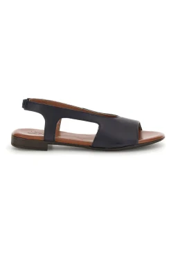 Sandali blu con tomaia in vera pelle 225620-PITTARELLO LOOK