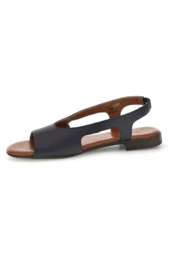 Sandali blu con tomaia in vera pelle 225620-PITTARELLO LOOK