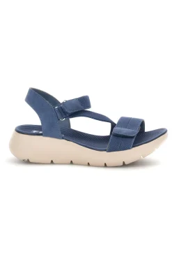Sandali blu con zeppa e fasce regolabili 7-FIRST ACTIVE Sale