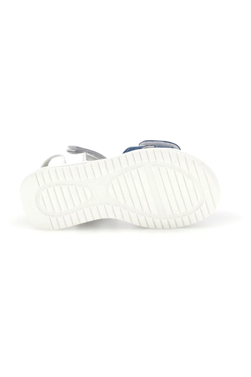 Sandali Blu e Argento con Applicazione Cuore Grazie girl 218593