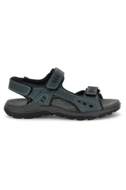Sandali blu in vera pelle con chiusura a strappo Fly dynamic FD11