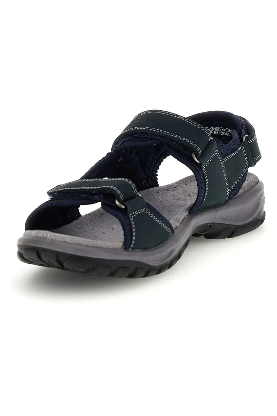 Sandali blu in vera pelle con strappi in velcro FD54-FLY DINAMIC Discount