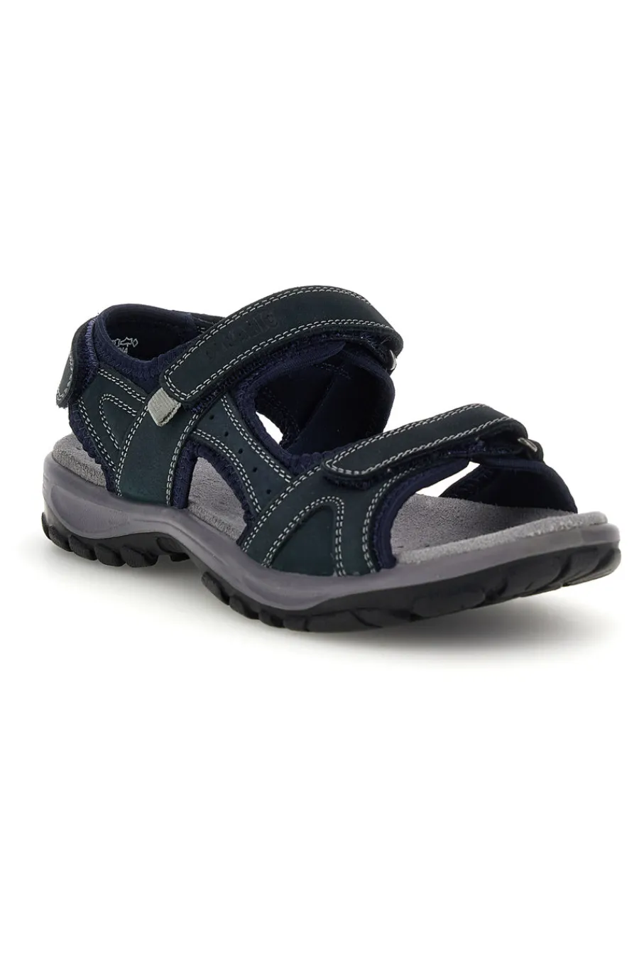 Sandali blu in vera pelle con strappi in velcro FD54-FLY DINAMIC Discount