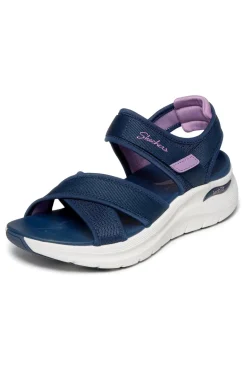 Sandali blu navy con fasce incrociate regolabili ARCH FIT 2.0 SANDAL FEELIN' BRIGHT-SKECHERS New