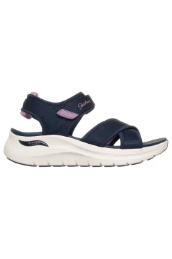 Sandali blu navy con fasce incrociate regolabili ARCH FIT 2.0 SANDAL FEELIN' BRIGHT-SKECHERS New