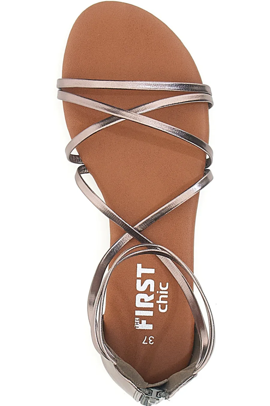 Sandali Bronzo Con Suola Flat 1211-THE FIRST CHIC Sale