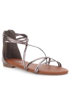 Sandali Bronzo Con Suola Flat 1211-THE FIRST CHIC Sale
