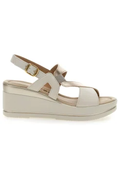 Sandali Champagne con Zeppa 7cm MK3313258-PITTARELLO LOOK Hot