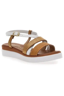 Sandali Cognac Made In Italy 4827-MIO TEMPO Outlet