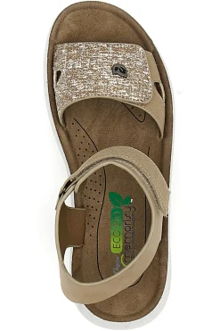 Sandali con Chiusura in Velcro Beige J533338-ECO BIO New