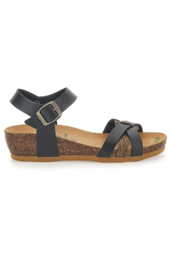 Sandali con Fibbie Neri 22310-BIO UP Outlet