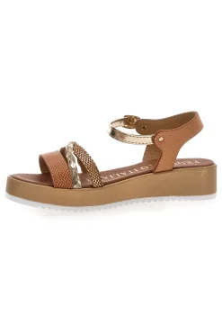 Sandali con Platform Marroni 4194-MIO TEMPO Discount