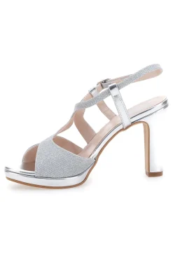 Sandali con Tacco Alto Argento 4580-PITTARELLO LOVE Discount
