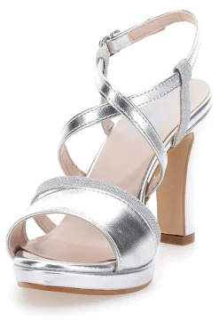 Sandali con Tacco argento 114-PITTARELLO LOVE New