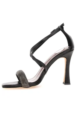 Sandali con tacco 24 Neri-FIRST LADY Clearance