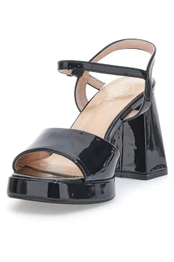 Sandali con Tacco Neri 12382-GALIA Outlet