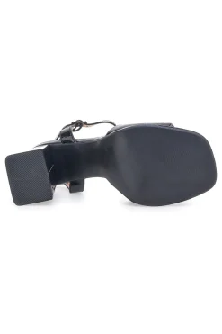 Sandali con Tacco Neri 12382-GALIA Outlet