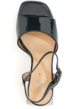 Sandali con Tacco Neri 12382-GALIA Outlet