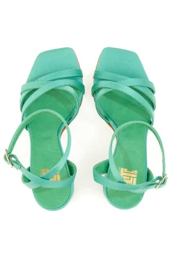 Sandali con tacco 2333 Menta-PITTARELLO ELITE Discount