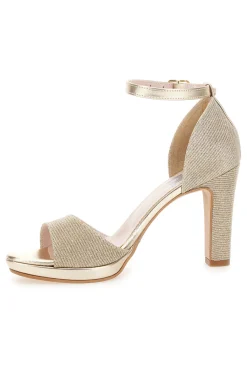 Sandali con tacco 672 Gold-PITTARELLO LOVE