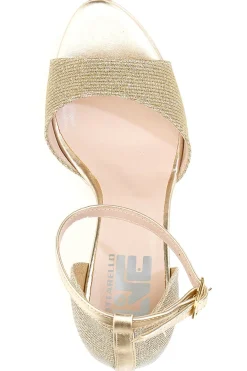 Sandali con tacco 672 Gold-PITTARELLO LOVE