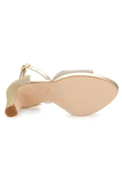 Sandali con tacco 672 Gold-PITTARELLO LOVE