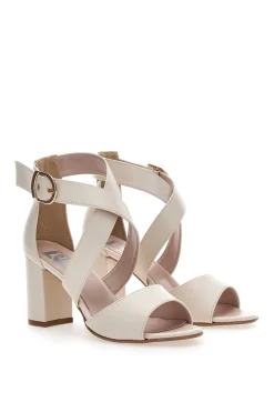 Sandali con Tacco 519 Panna-PITTARELLO LOVE Hot