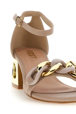 Sandali con Tacco 1905 Nude-THE FIRST New